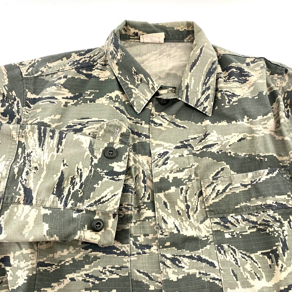 US Air Force Airman Battle Uniform ABU Jacket Digital Tiger Camo 44L Civil Air